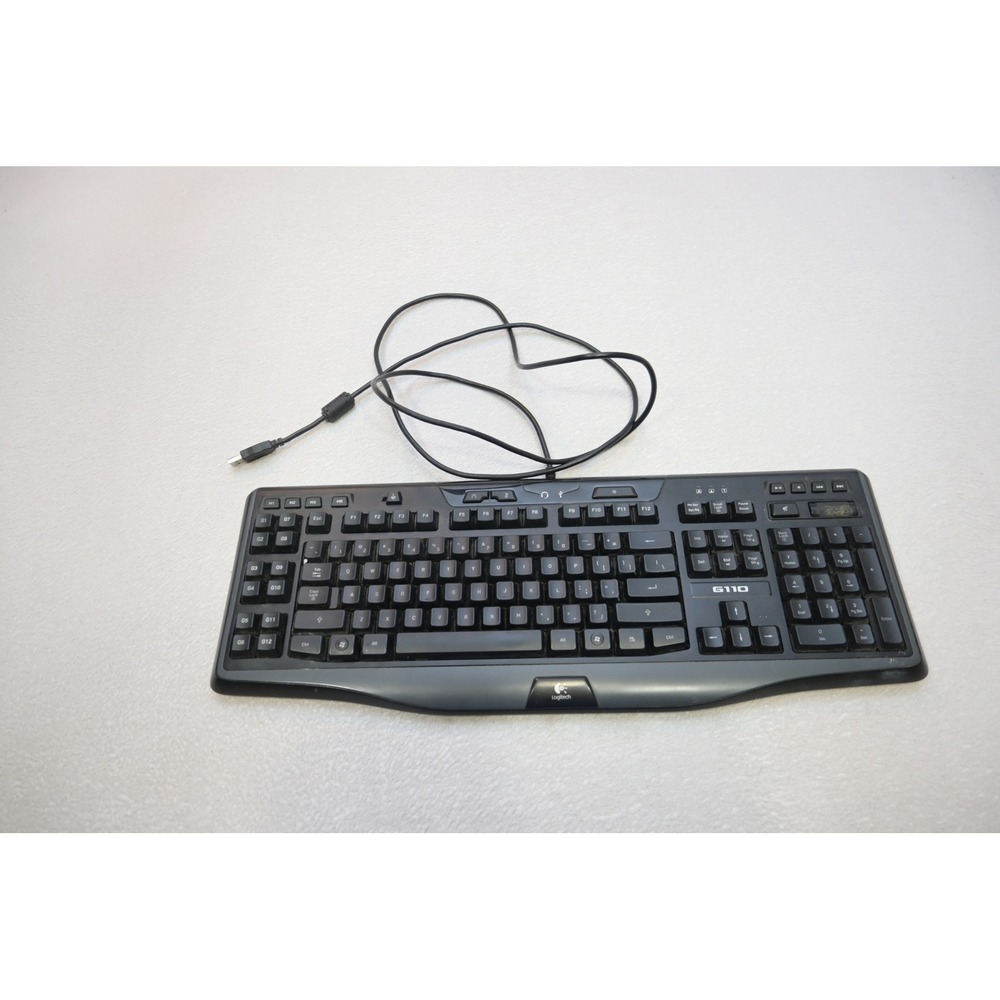 Logitech G110 Gaming Keyboard PC Black Wired USB Backlit G-Keys